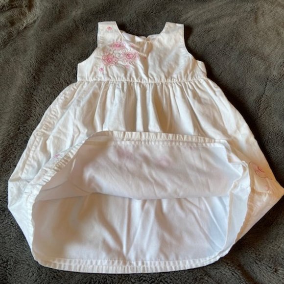 2/$40 Marc & Maddie White Lined Dress Girls Size 3X - Picture 3 of 10